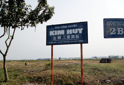 Khu công nghiệp Kim Huy thị xã Thuận An, tỉnh Bình Dương