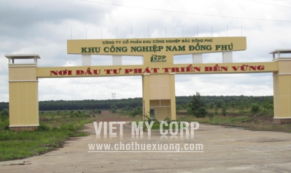 Bán, cho thuê đất xây nhà xưởng trong KCN Nam Đồng Phú, tỉnh Bình Phước 1