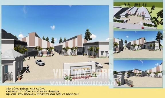Cho thuê nhà xưởng mới xây 1500m2 và 3000m2 tại KCN Hố Nai 3, xã Bắc Sơn, huyện Trảng Bom, Đồng Nai 1