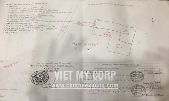 Bán/ cho thuê đất xây dựng nhà xưởng trong KCN Việt Hương 2, Bến Cát, Bình Dương 3