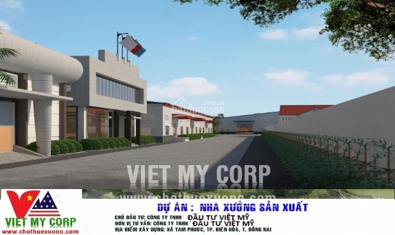 Cho thuê 03 nhà xưởng tại xã Tam Phước, Biên Hòa, Đồng Nai gần bò sữa Long Thành 3