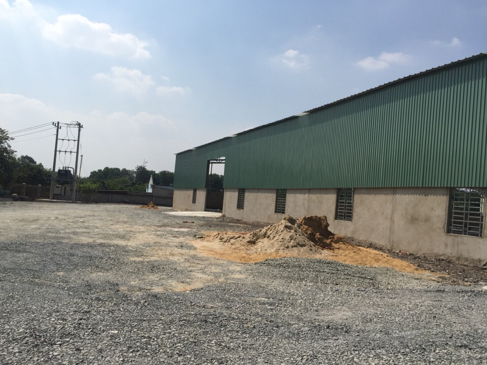 Cho thuê nhà xưởng mới xây 1000m2 đến 5000m2 giá 1,5usd/m2 ở Tân Định ,Bến Cát Bình Dương